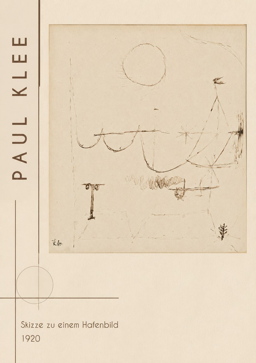 Paul Klee Skizze Zu Einem Hafenbild No2 - Poszter