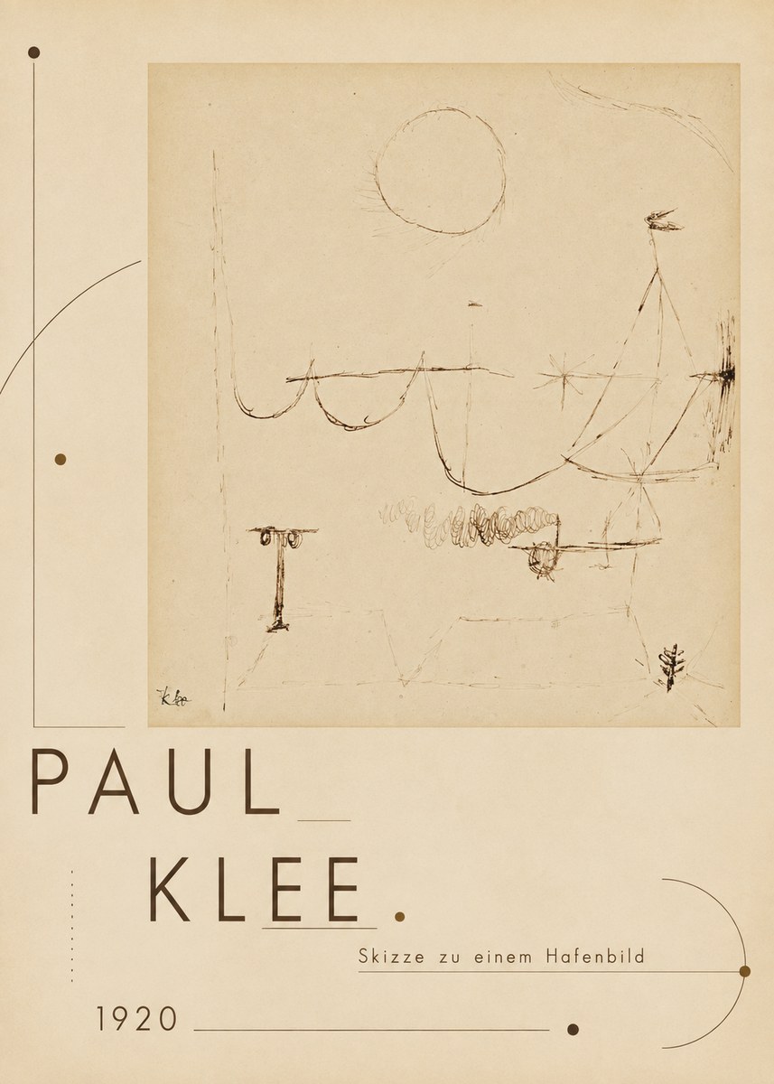 Paul Klee Skizze Zu Einem Hafenbild No3 - Poszter