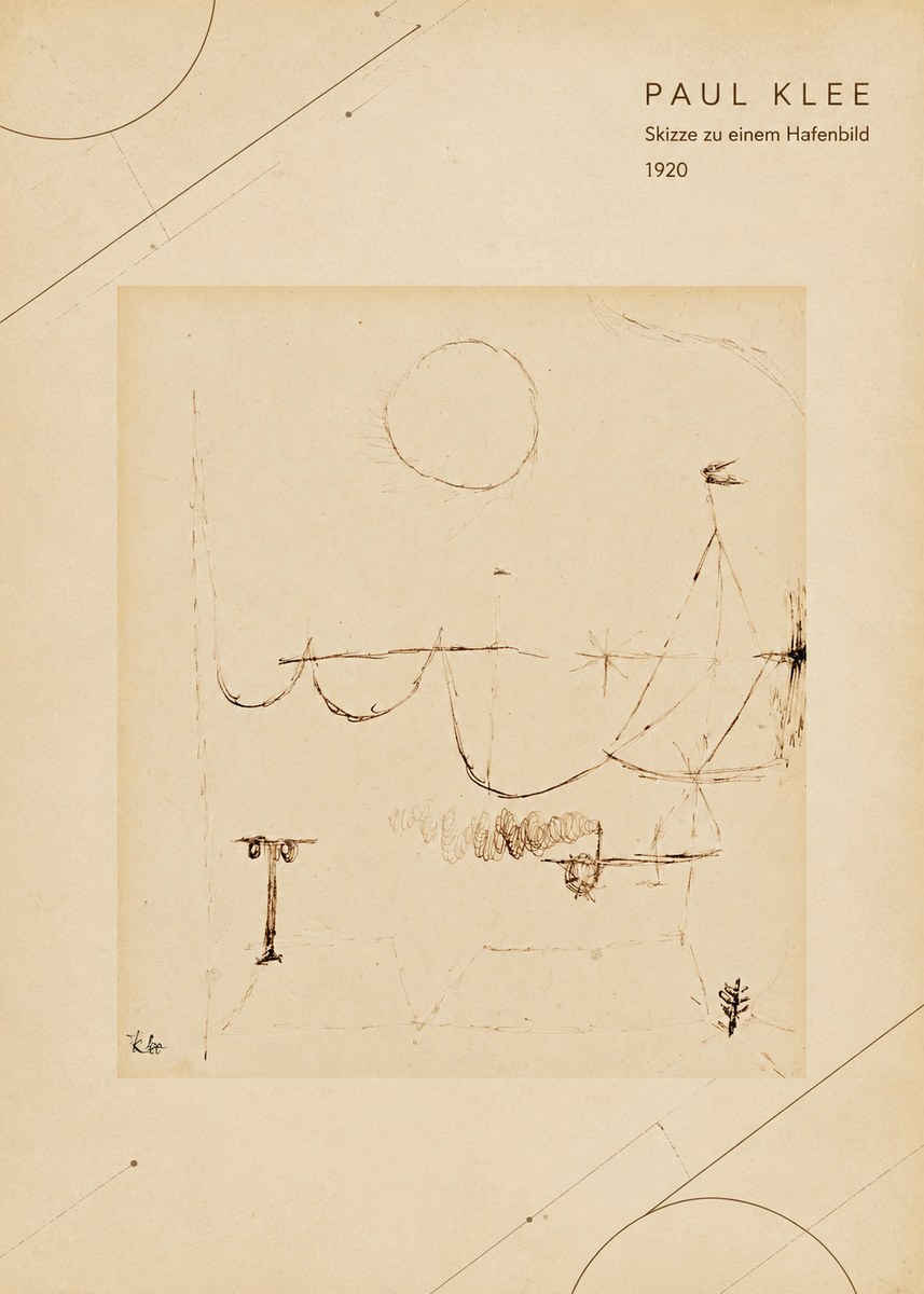 Paul Klee Skizze Zu Einem Hafenbild No4 - Poszter