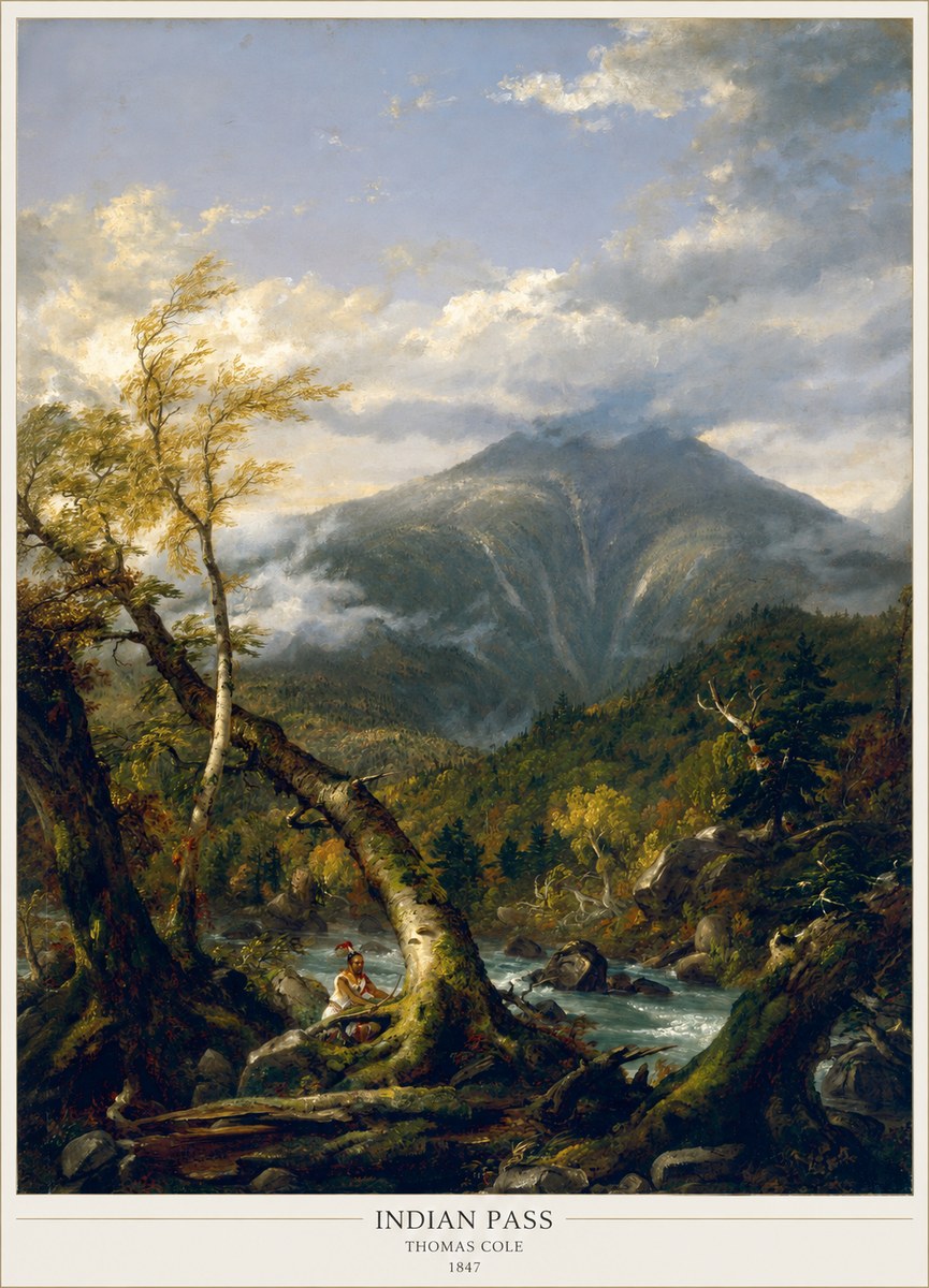 Thomas Cole Indian Pass II No6 - Poszter