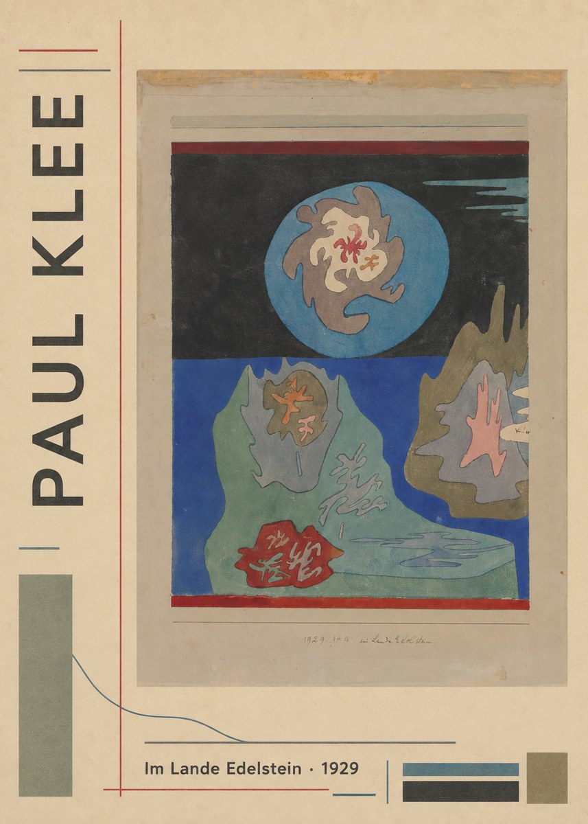 Paul Klee Im Lande Edelstein No2 - Poszter
