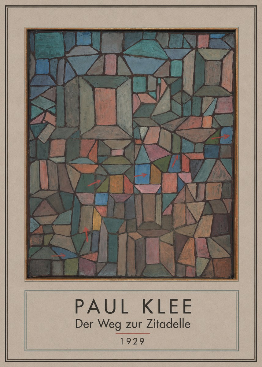 Paul Klee Der Weg Zur Zitadelle No3 - Poszter