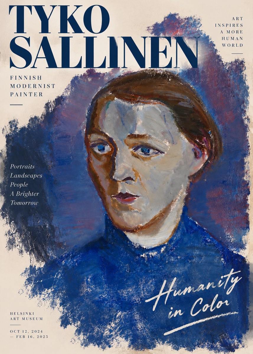 Tyko Sallinen Portrait II No3 - Poszter