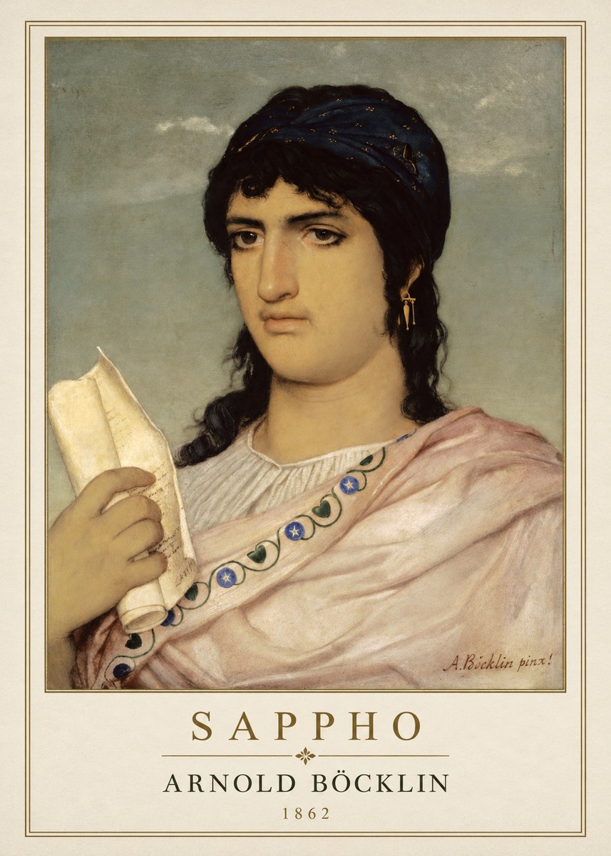 Arnold Böcklin Sappho No1 - Poszter