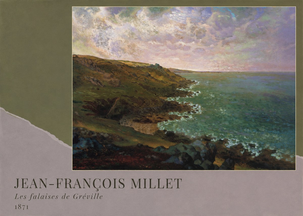 Jean-François Millet Les Falaises De Gréville No2 - Poszter