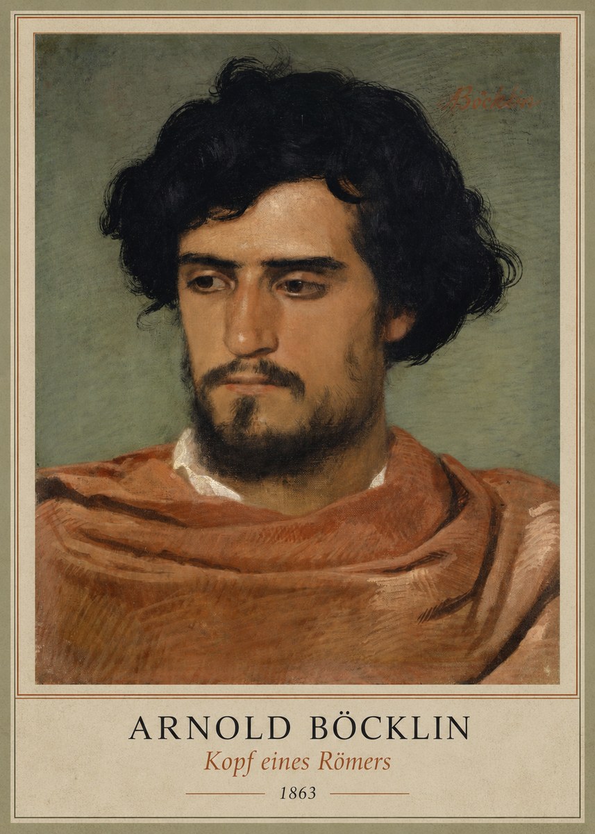 Arnold Böcklin Kopf Eines Römers No1 - Poszter