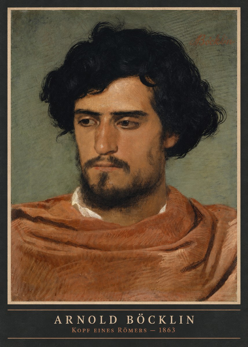 Arnold Böcklin Kopf Eines Römers No4 - Poszter