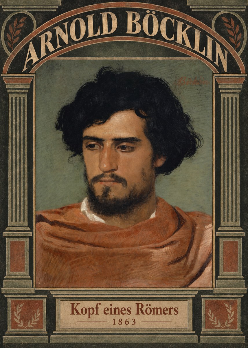 Arnold Böcklin Kopf Eines Römers No6 - Poszter
