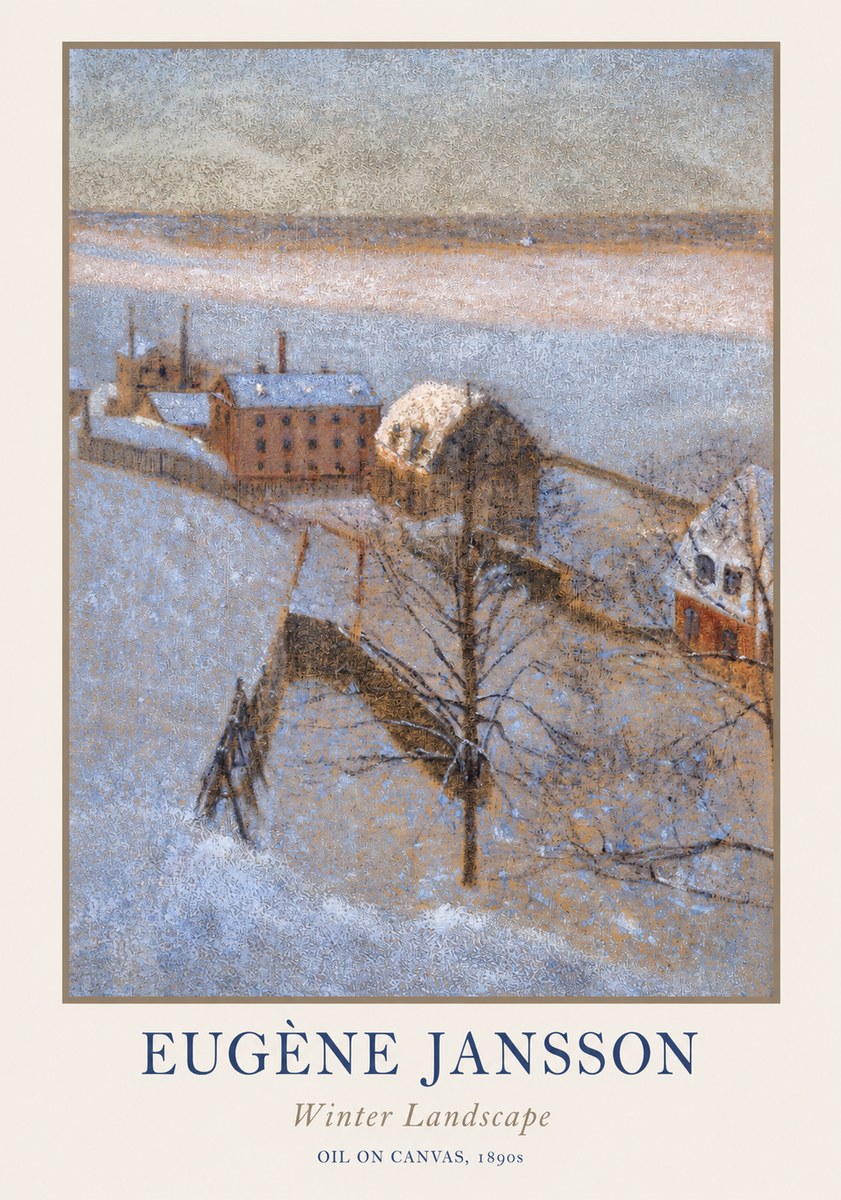 Eugène Jansson Winter Landscape No1 - Poszter