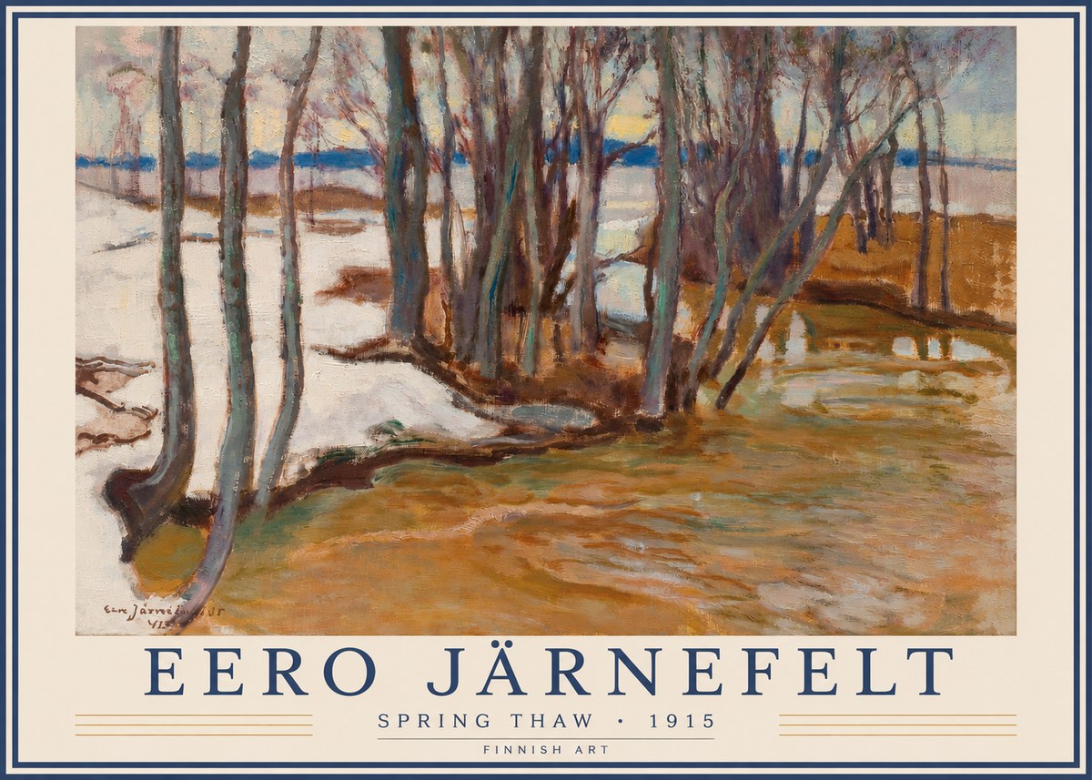 Eero Järnefelt Spring Thaw No3 - Poszter