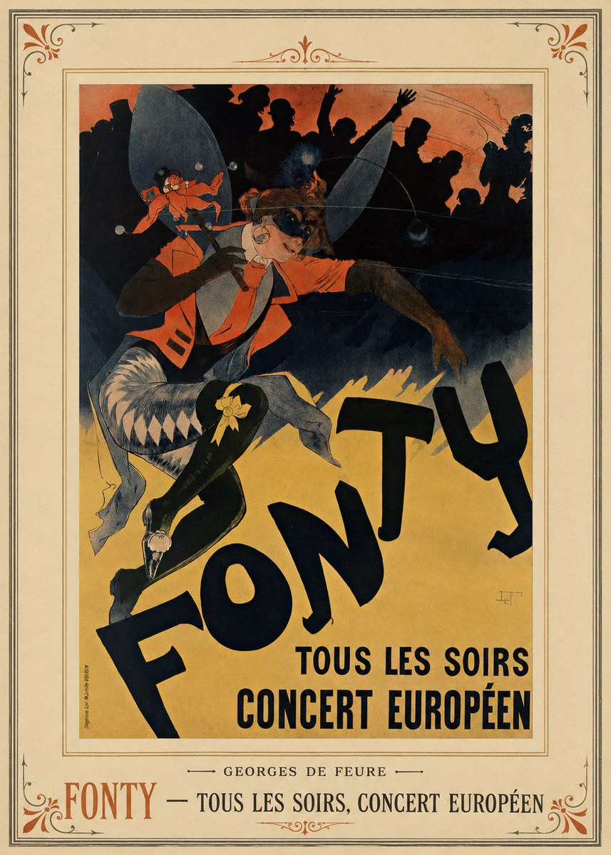 Georges de Feure Fonty III No4 - Poszter