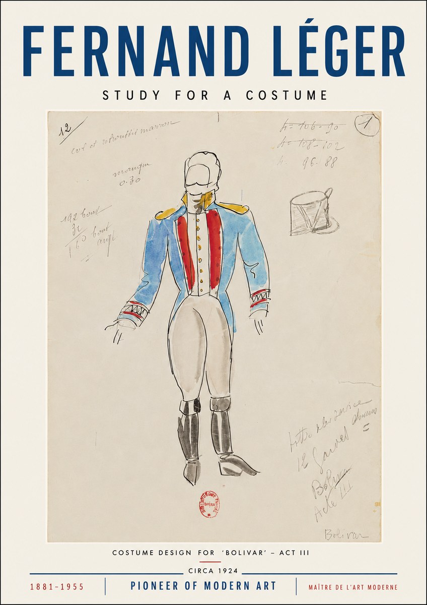 Fernand Léger Bolivar Acte Iii No4 - Poszter