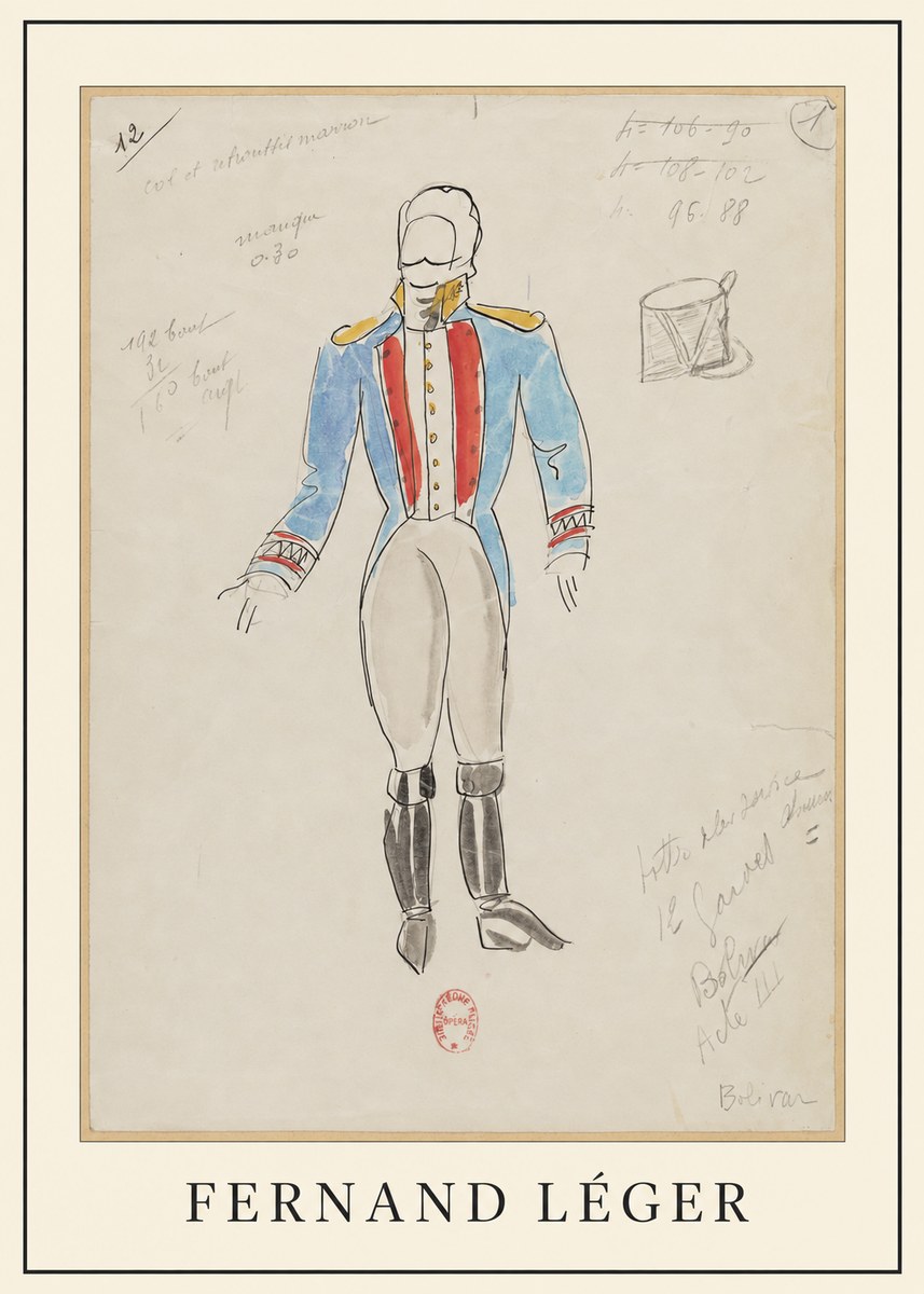 Fernand Léger Bolivar Acte Iii No5 - Poszter