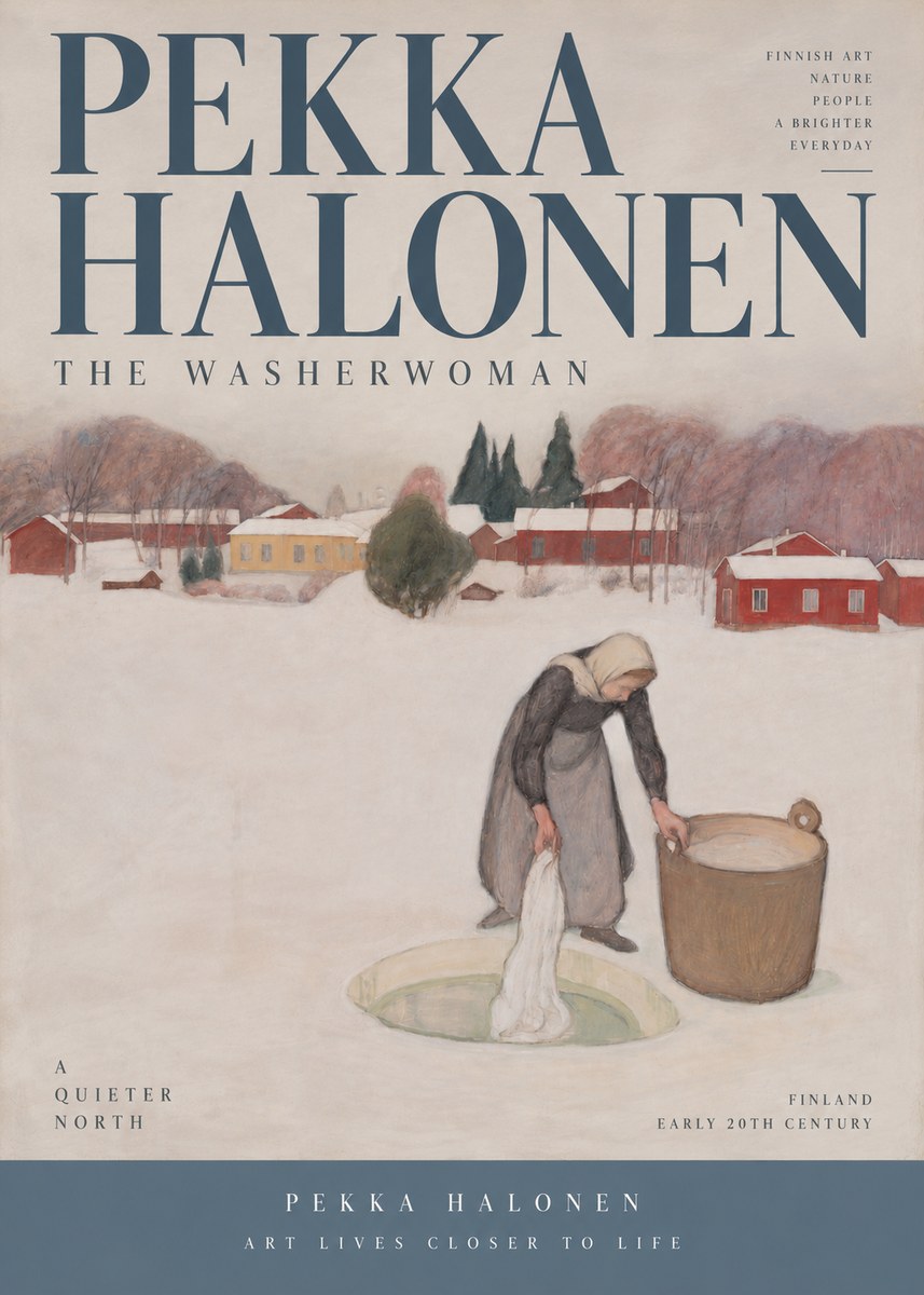 Pekka Halonen The Washerwoman No4 - Poszter