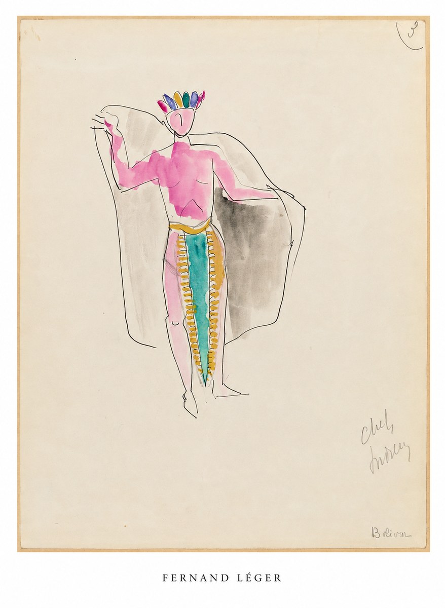 Fernand Léger Cheval, Indien No5 - Poszter