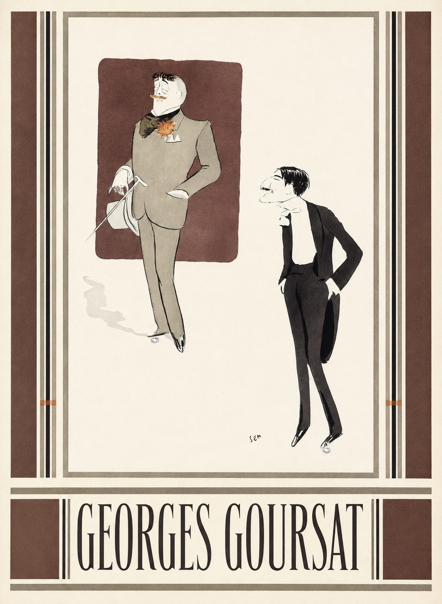 Georges Goursat High Society Caricature No3 - Poszter