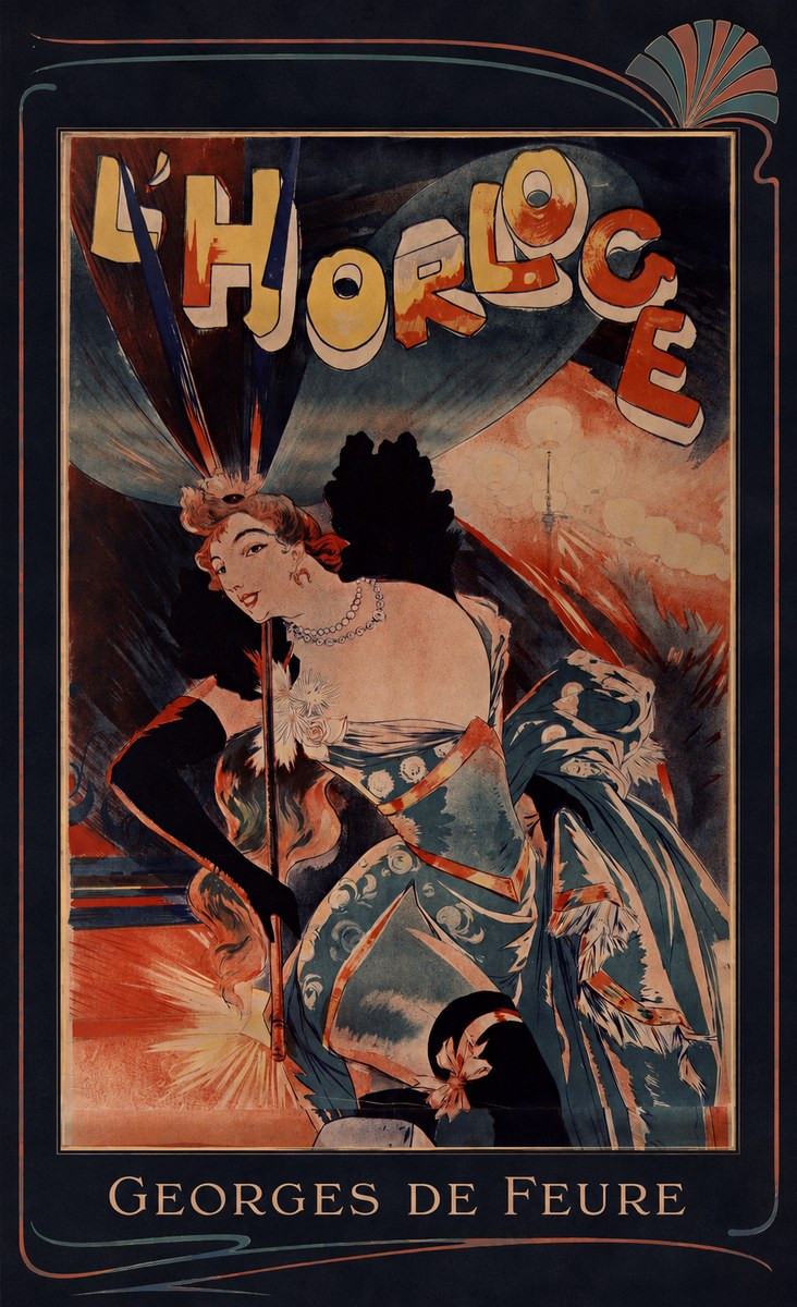 Georges de Feure L'horloge III No6 - Poszter