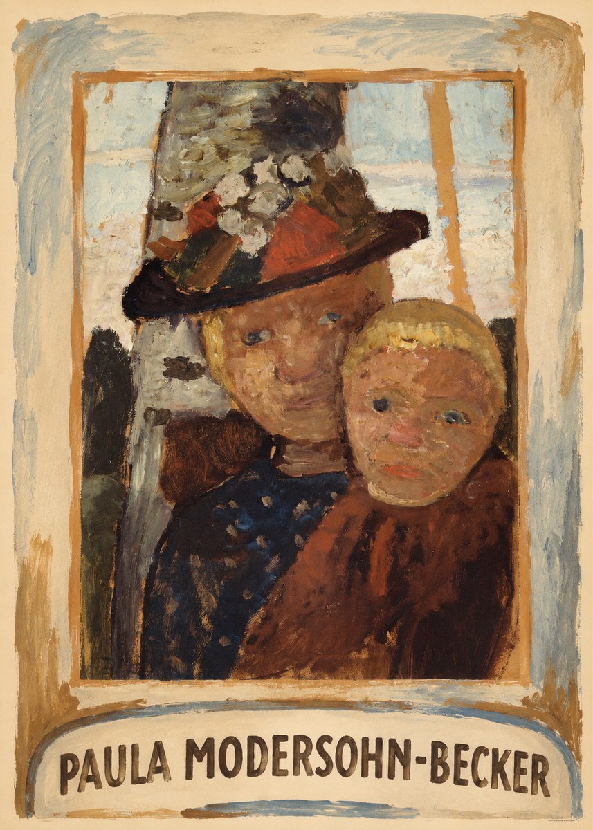Paula Modersohn-Becker Mother and Child with Hat No3 - Poszter