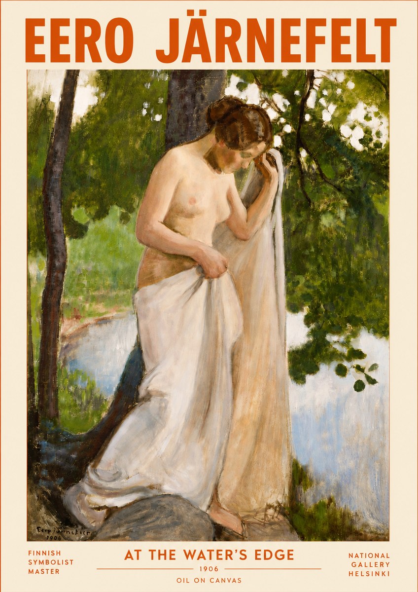 Eero Järnefelt At the Water's Edge No4 - Poszter