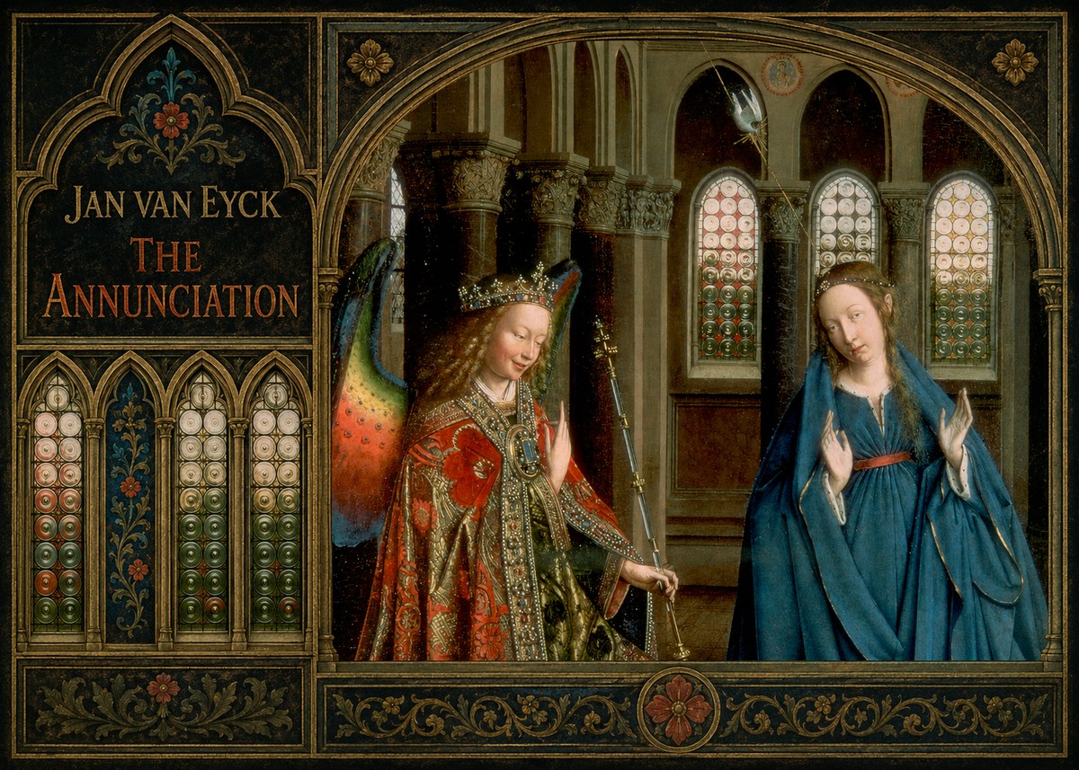 Jan van Eyck The Annunciation II No2 - Poszter