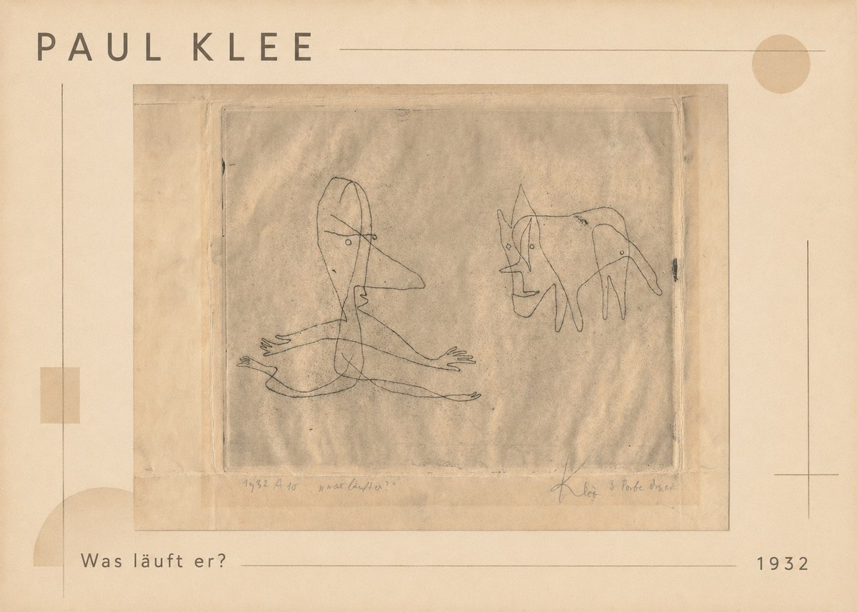 Paul Klee Was Läuft Er? No1 - Poszter