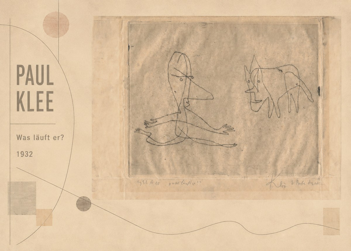 Paul Klee Was Läuft Er? No2 - Poszter