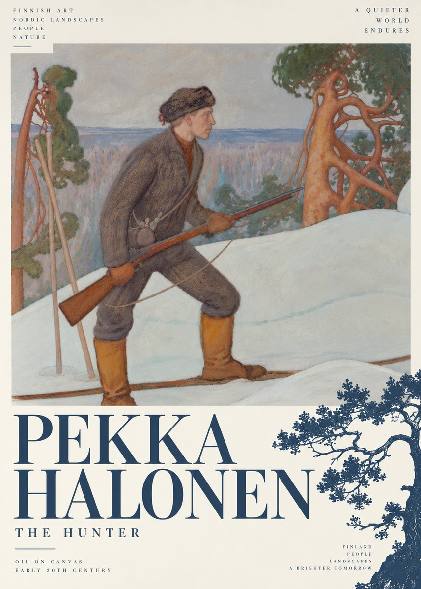 Pekka Halonen The Hunter No6 - Poszter
