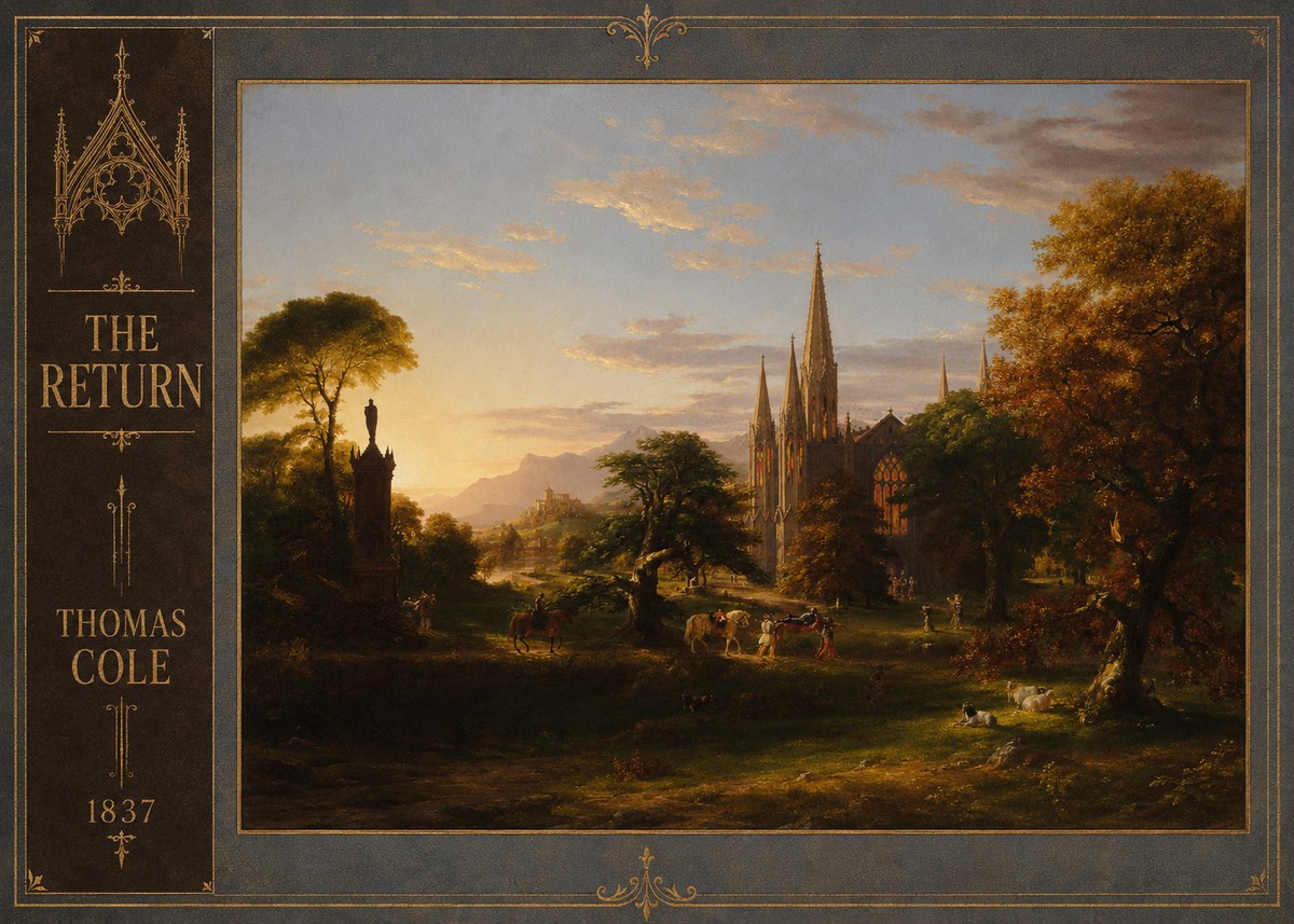 Thomas Cole The Return III No2 - Poszter
