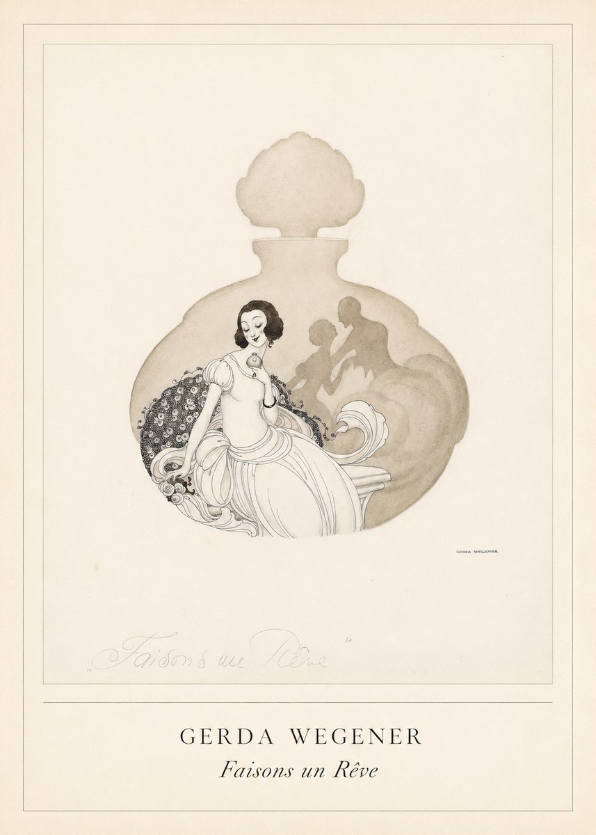 Gerda Wegener Faisons Un Rêve No4 - Poszter