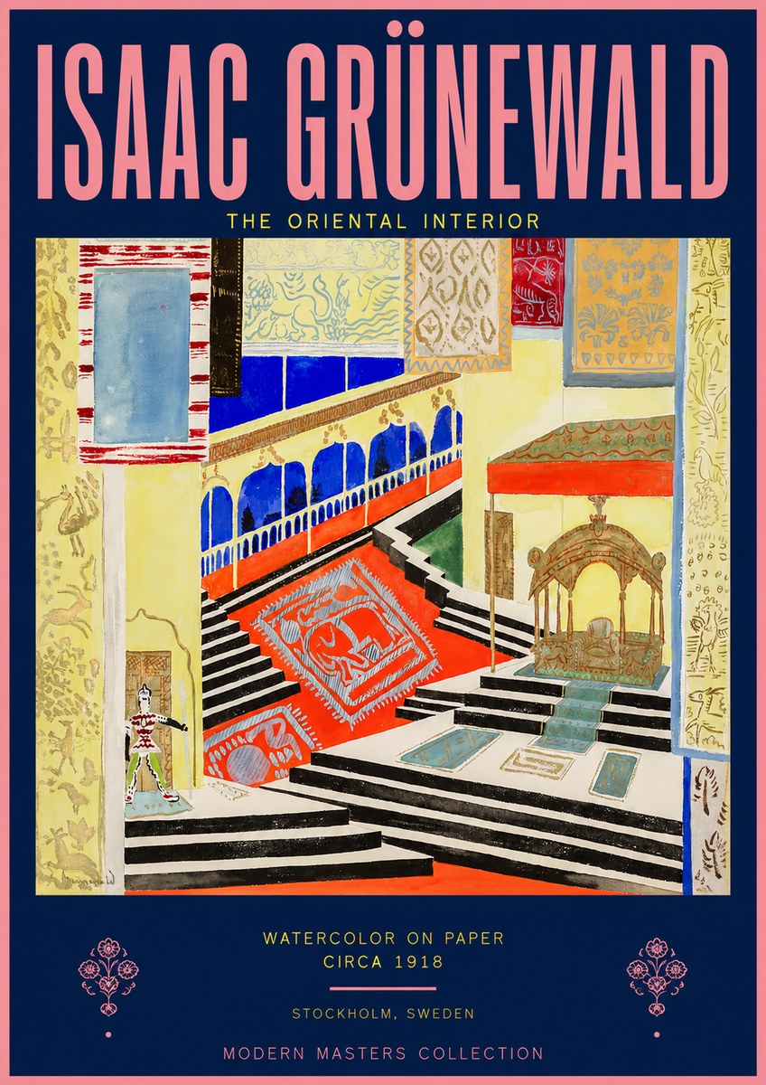 Isaac Grünewald The Oriental Interior No2 - Poszter