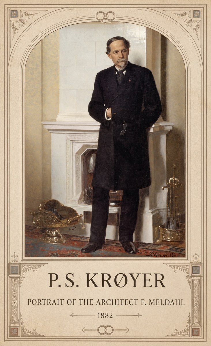P.S. Krøyer Portrait of the Architect F. Meldalh No5 - Poszter