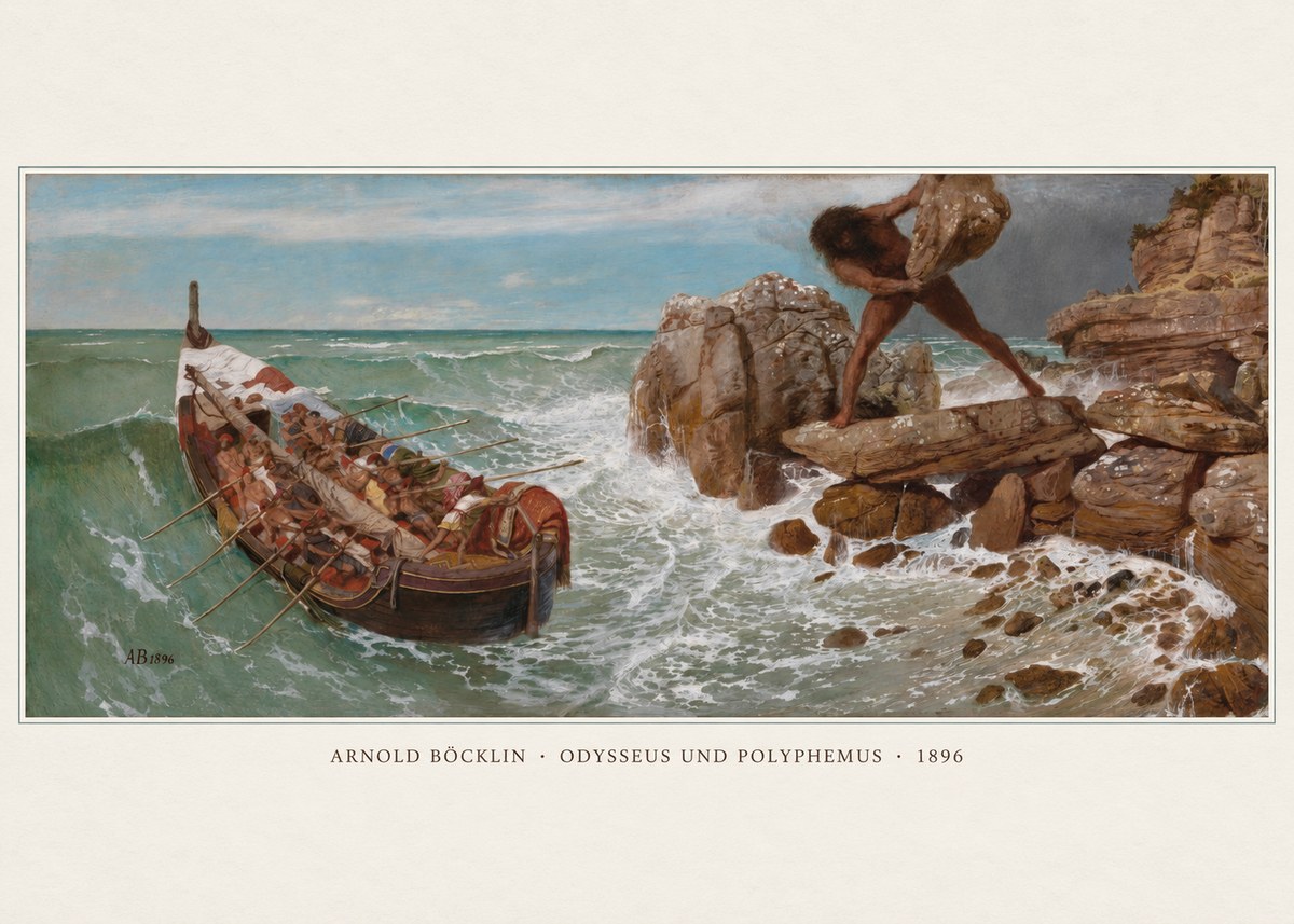 Arnold Böcklin Odysseus Und Polyphemus No2 - Poszter