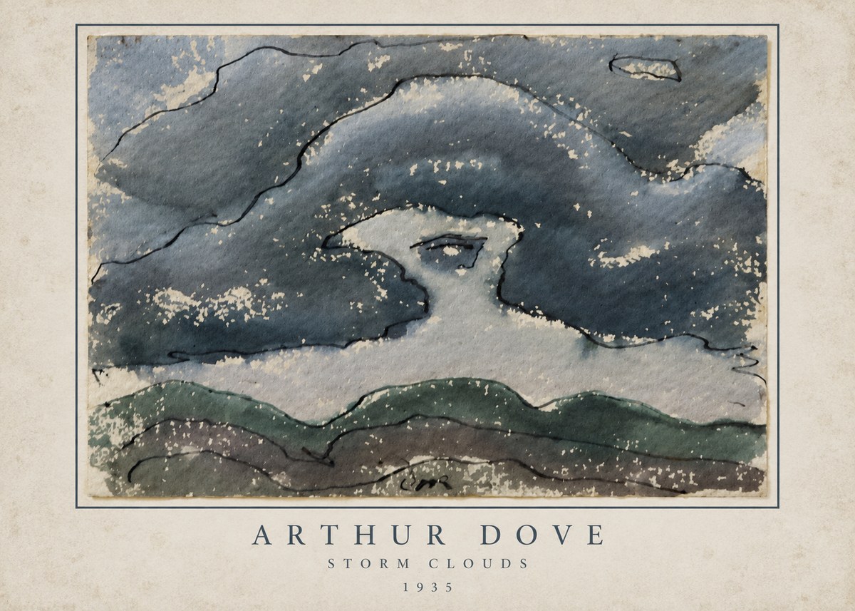Arthur Dove Storm Clouds No3 - Poszter