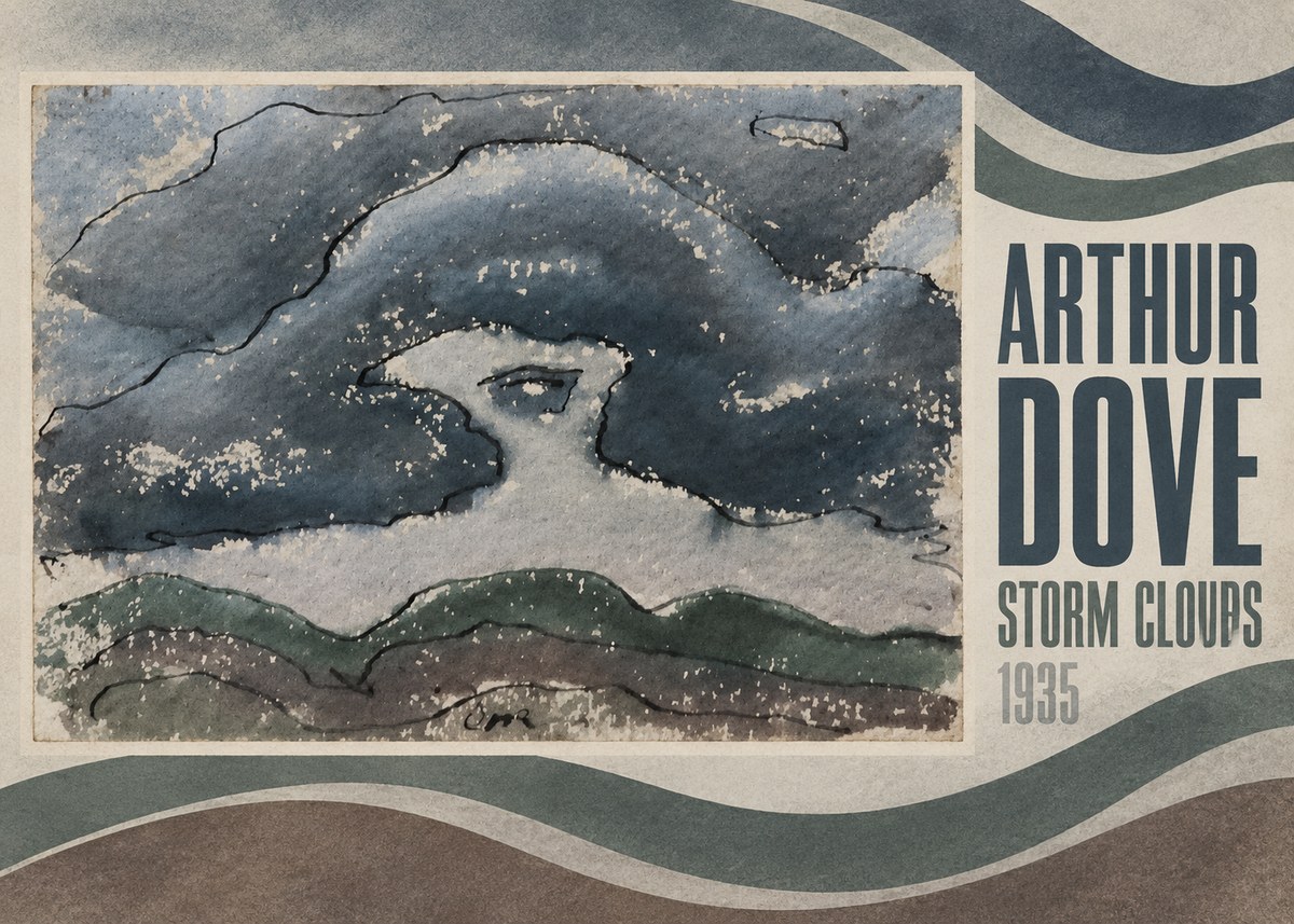 Arthur Dove Storm Clouds No4 - Poszter