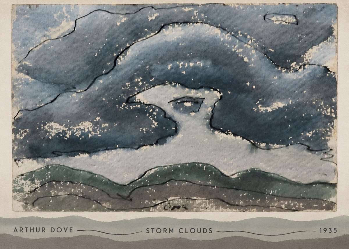 Arthur Dove Storm Clouds No6 - Poszter