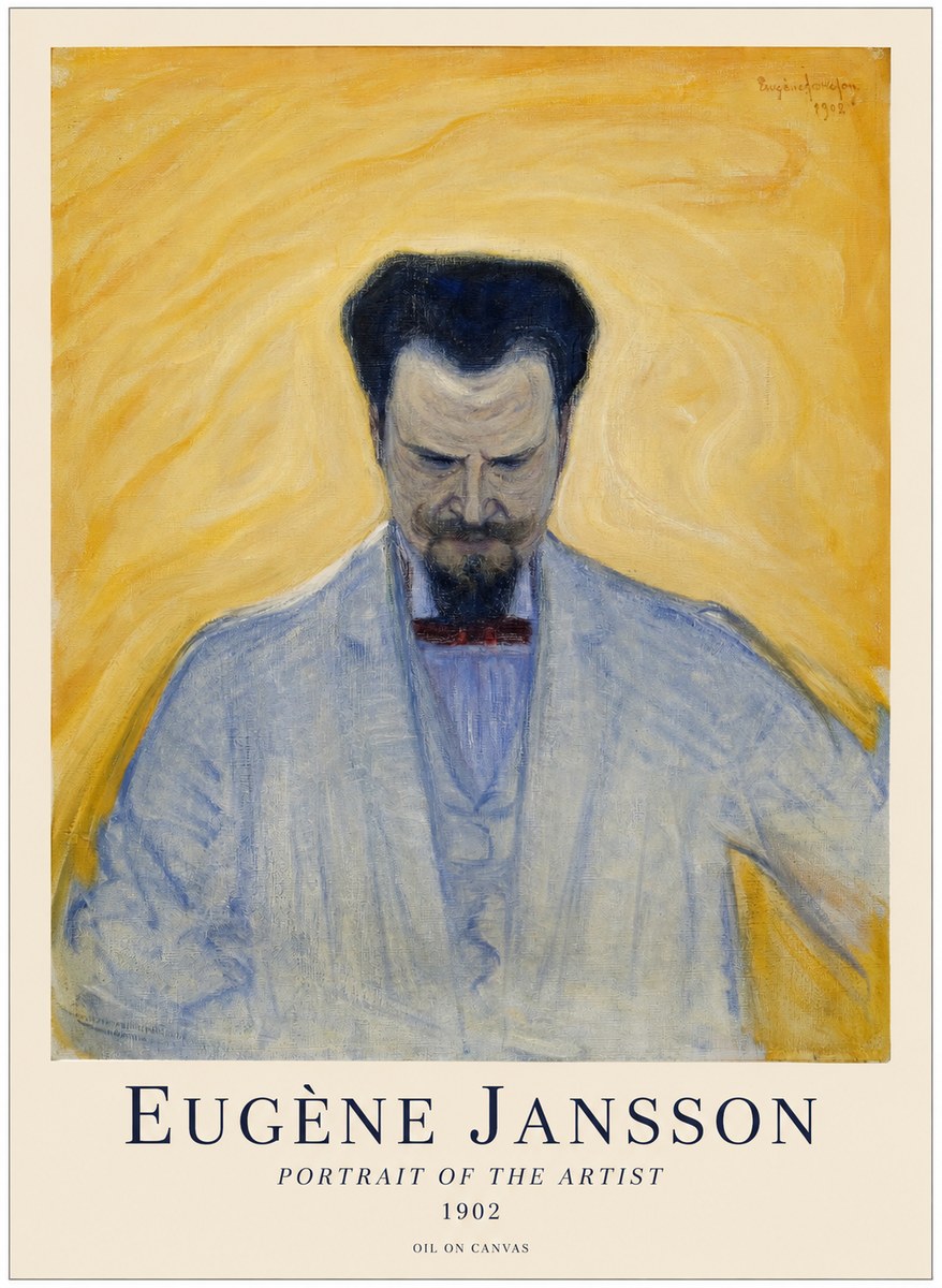 Eugène Jansson Portrait of the Artist II No1 - Poszter