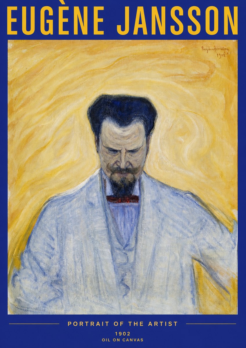 Eugène Jansson Portrait of the Artist II No2 - Poszter