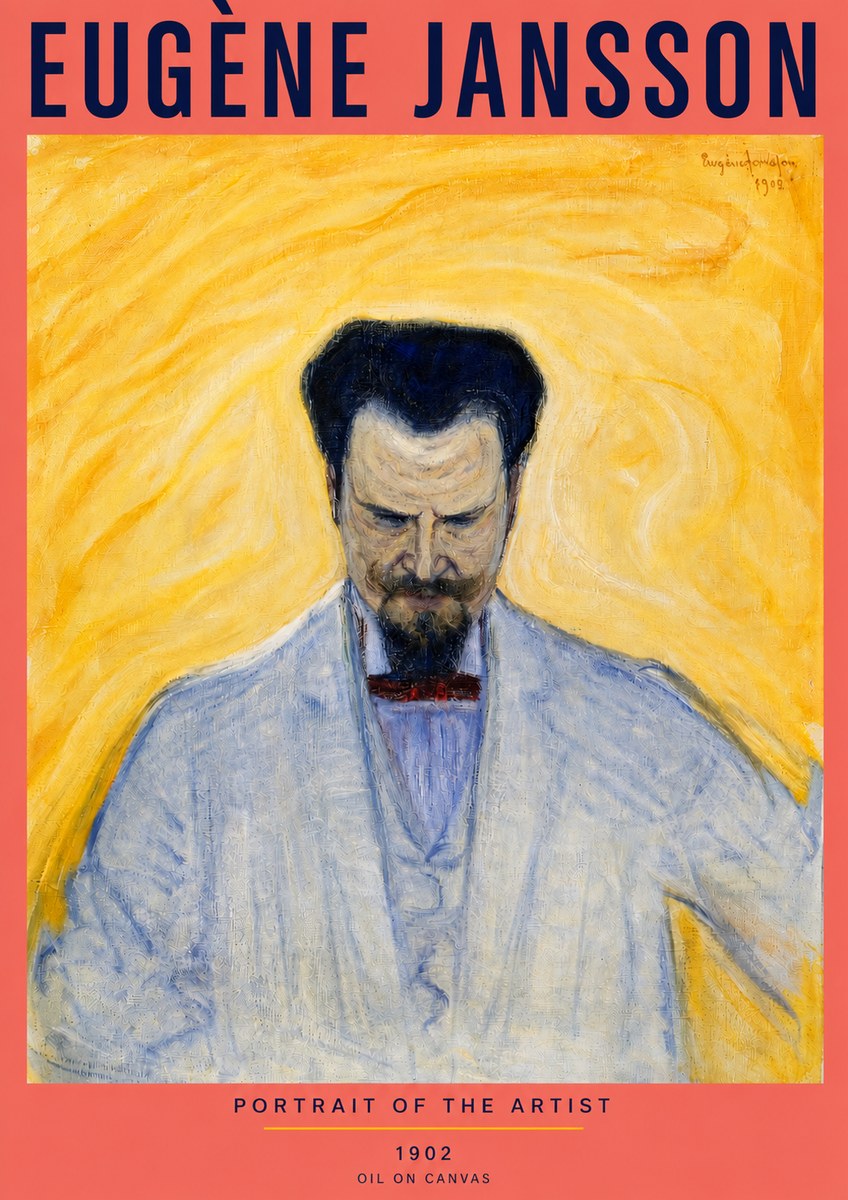 Eugène Jansson Portrait of the Artist II No3 - Poszter
