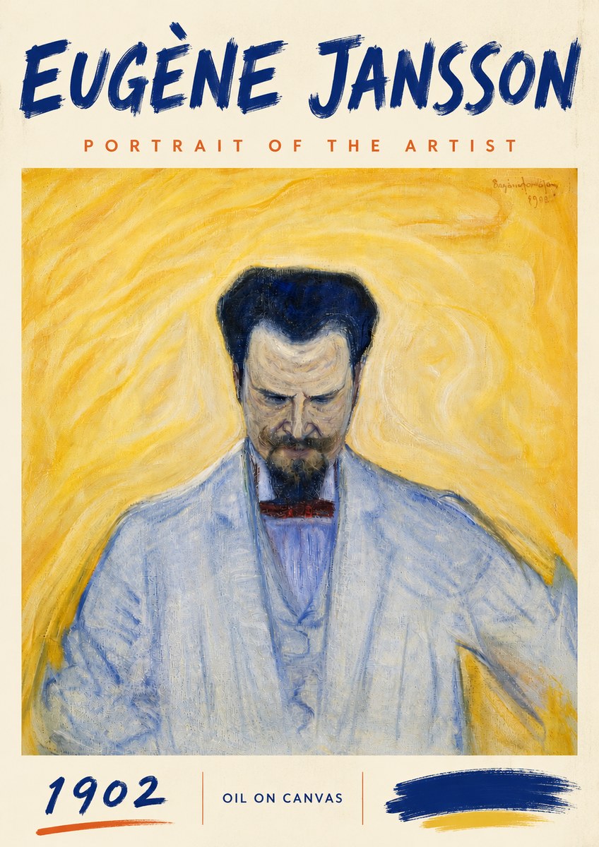 Eugène Jansson Portrait of the Artist II No6 - Poszter
