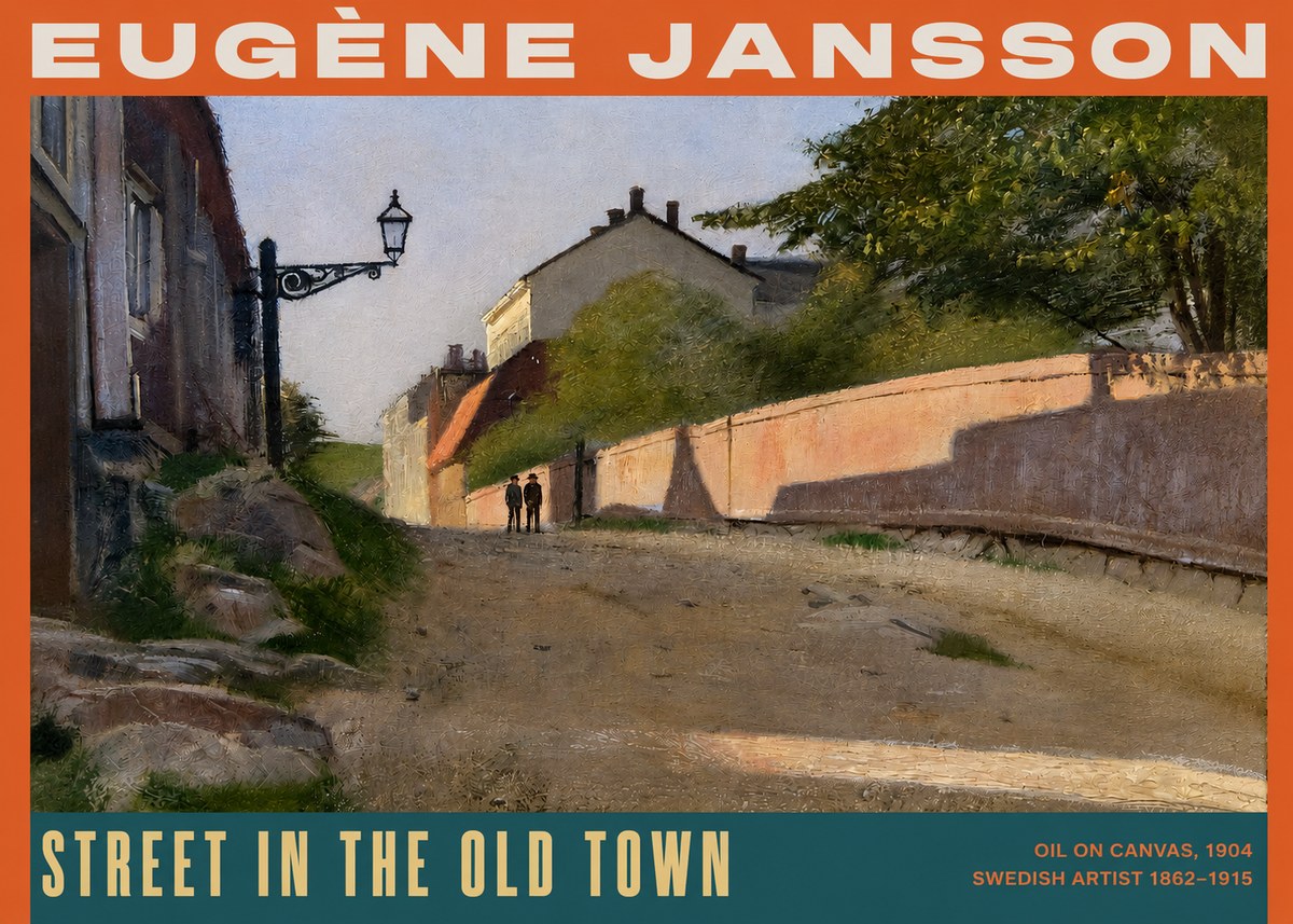 Eugène Jansson Street in the Old Town No2 - Poszter