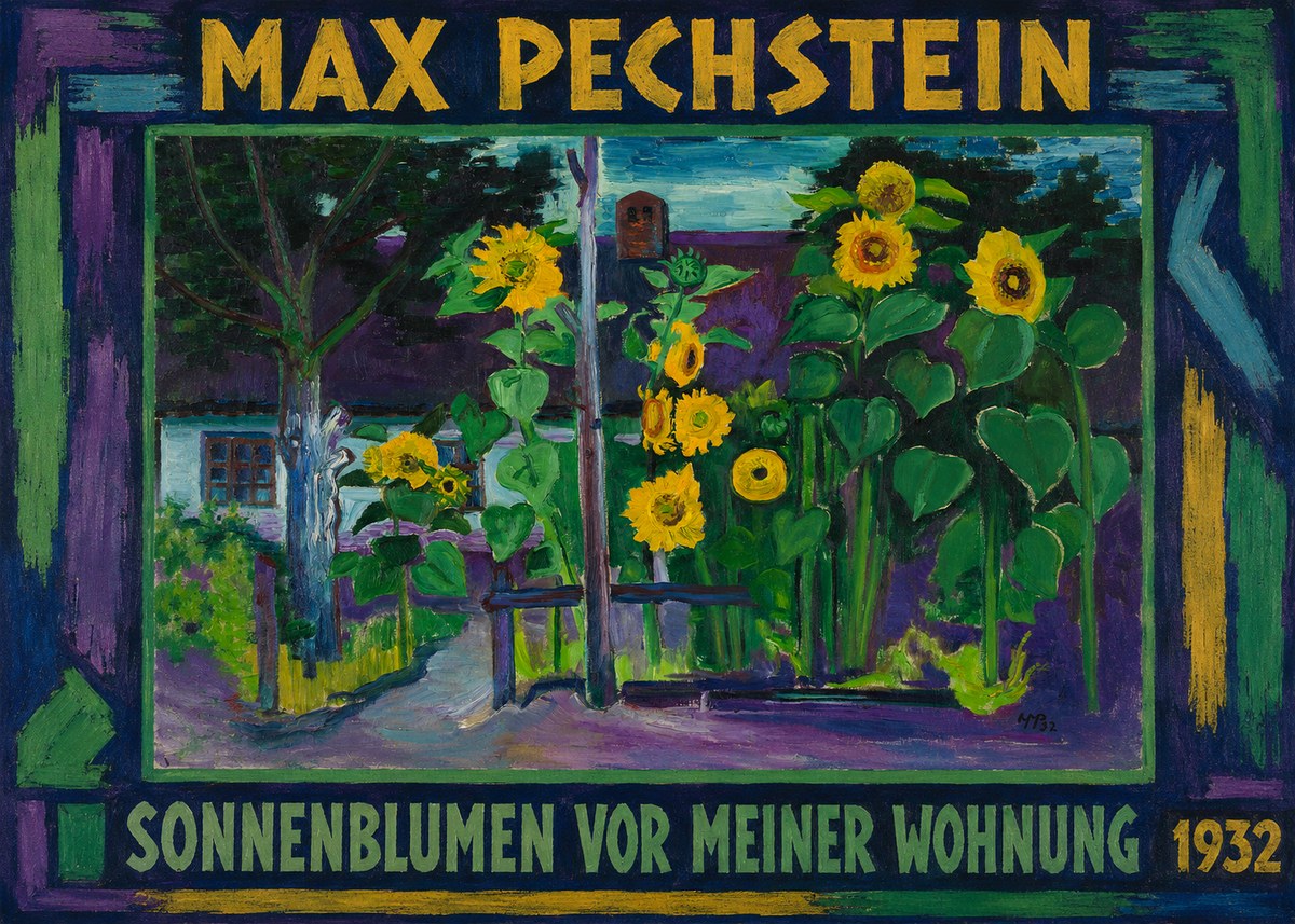 Max Pechstein Sonnenblumen Vor Meiner Wohnung No1 - Poszter