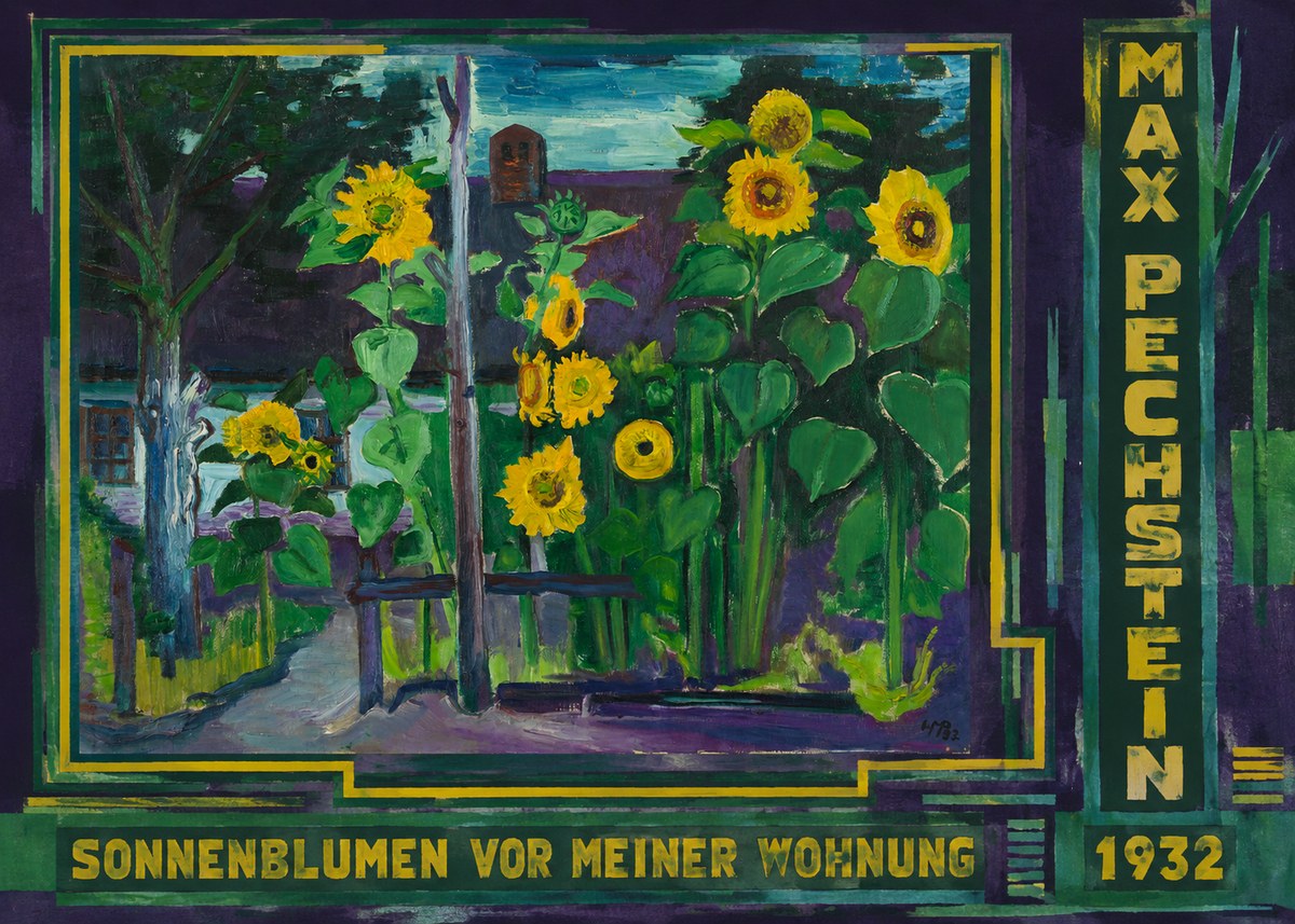 Max Pechstein Sonnenblumen Vor Meiner Wohnung No3 - Poszter