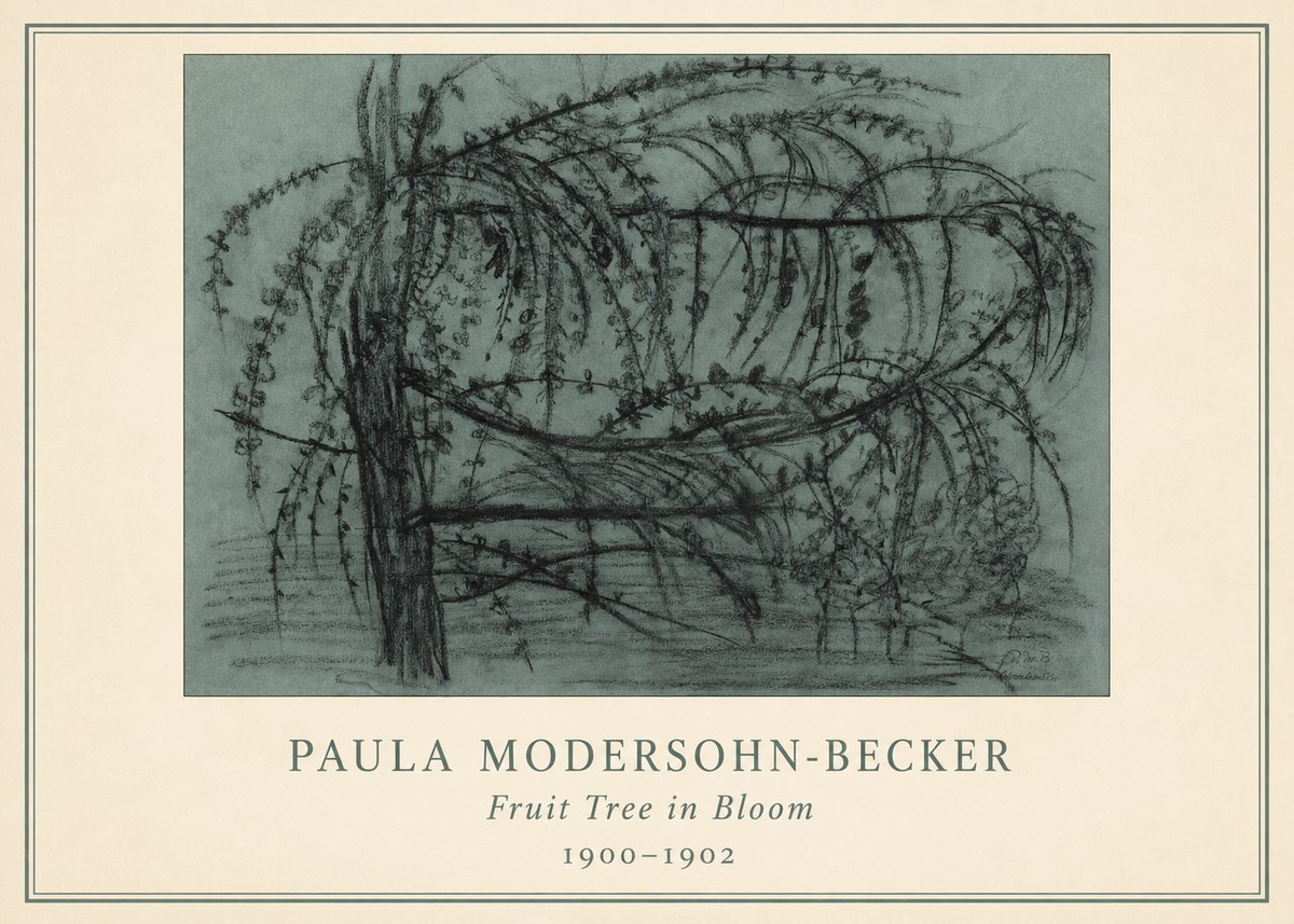 Paula Modersohn-Becker Fruit Tree in Bloom No3 - Poszter