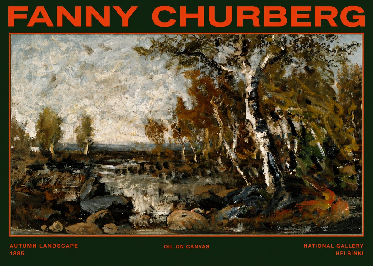 Fanny Churberg Autumn Landscape No2 - Poszter