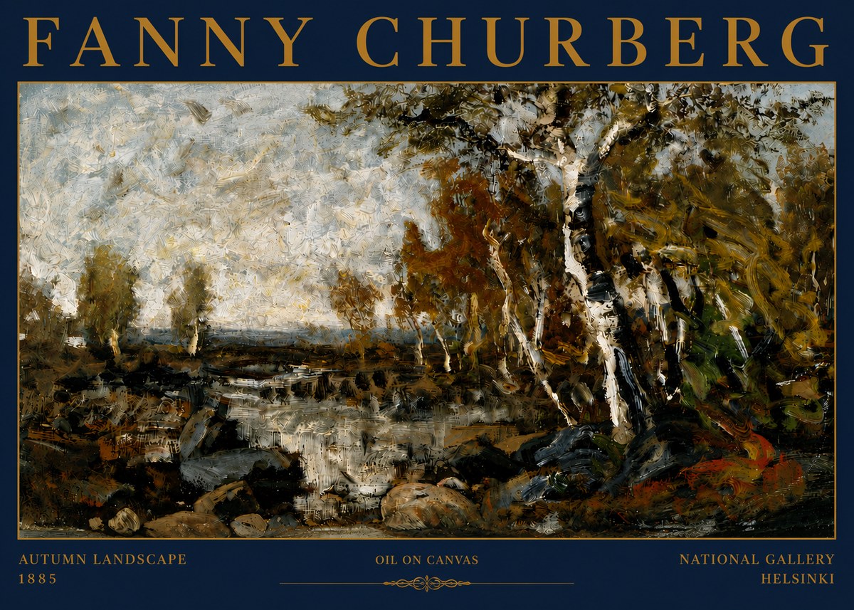 Fanny Churberg Autumn Landscape No4 - Poszter