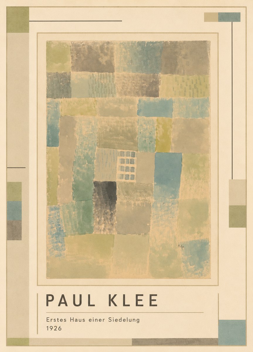 Paul Klee Erstes Haus Einer Siedelung No1 - Poszter