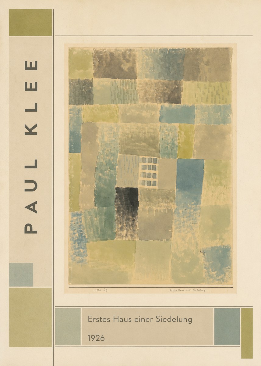 Paul Klee Erstes Haus Einer Siedelung No2 - Poszter