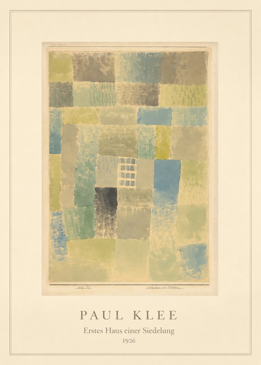 Paul Klee Erstes Haus Einer Siedelung No4 - Poszter