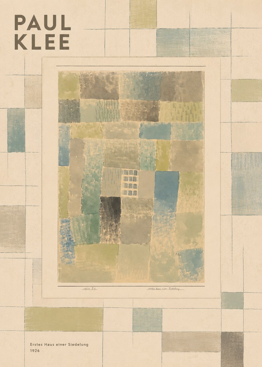 Paul Klee Erstes Haus Einer Siedelung No5 - Poszter