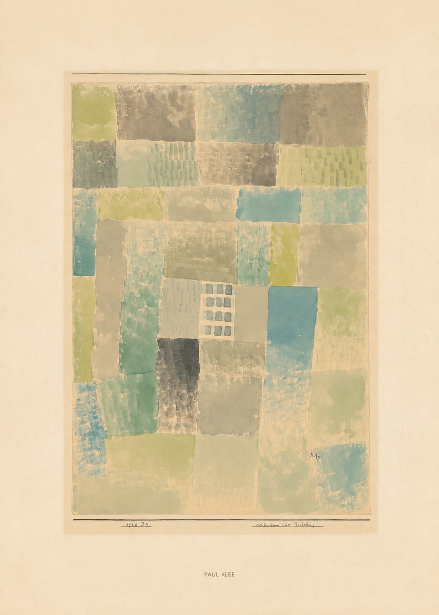Paul Klee Erstes Haus Einer Siedelung No6 - Poszter